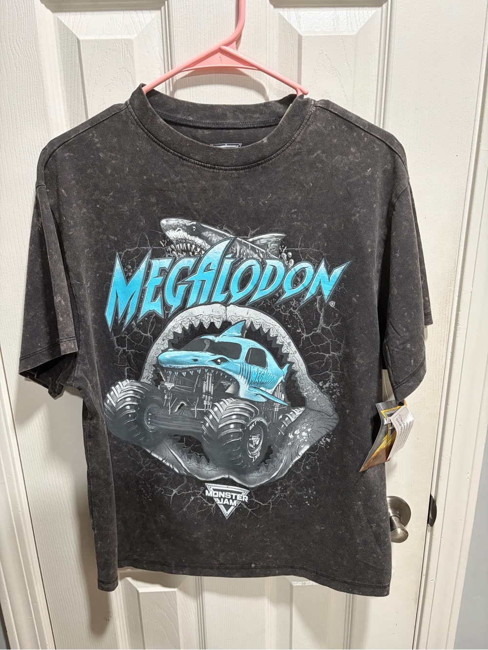 Megalodon Monster Jam Graphic Tee - Black & Blue